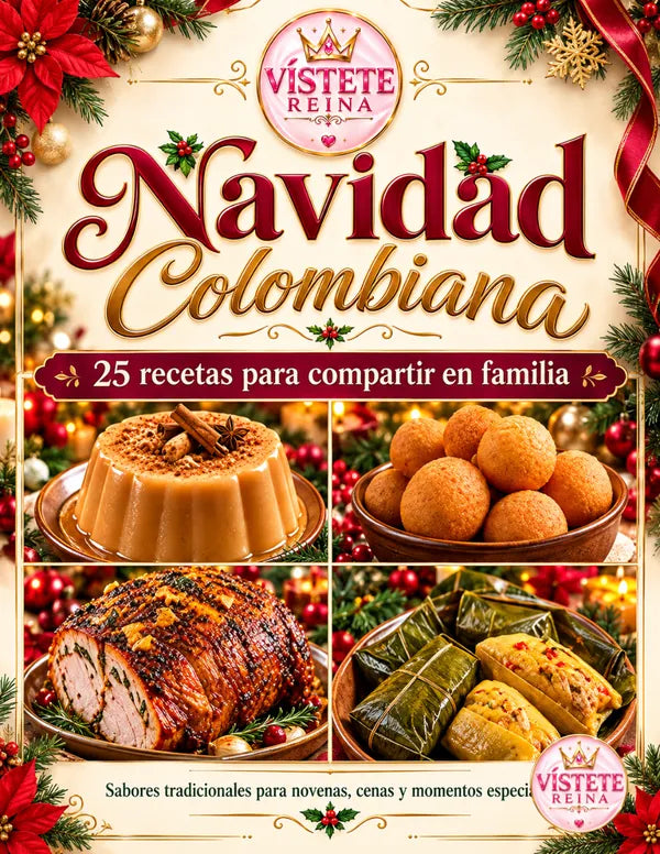 Portada del recetario Navidad Colombiana, 25 recetas